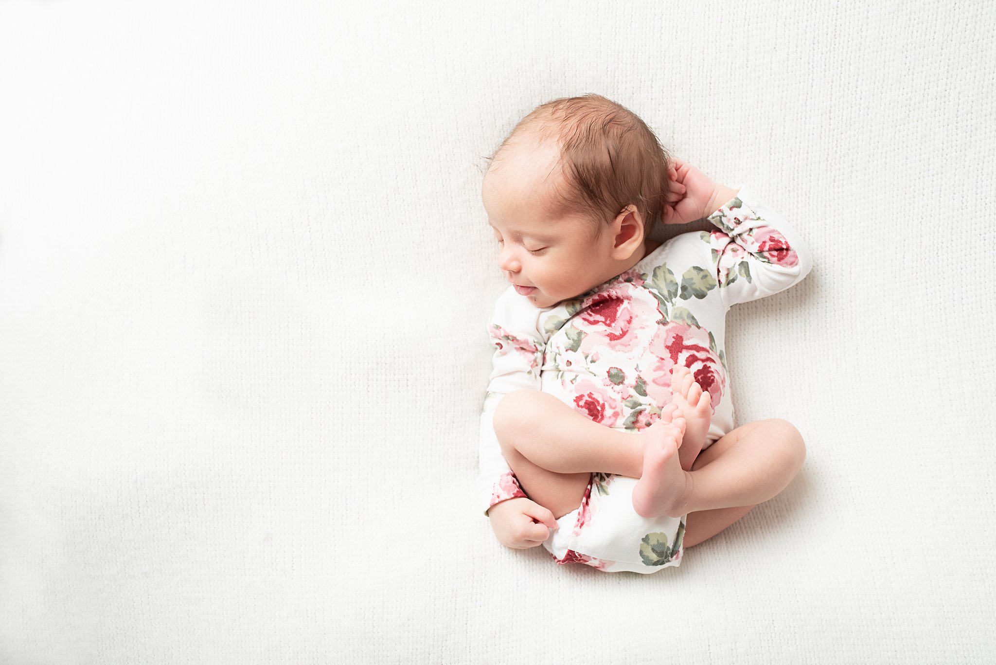 virginia beach va newborn photographer, baby girl outfit, newborn baby girl pose