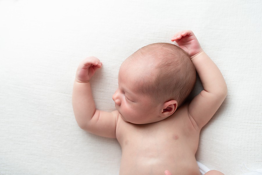 newborn baby on white background, san diego newborn photographer, simple newborn photos